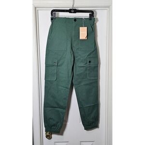 Wondery Isabel 3.0 Outdoor Pants Size Small Green Cargo Joggers Stretch Hiking